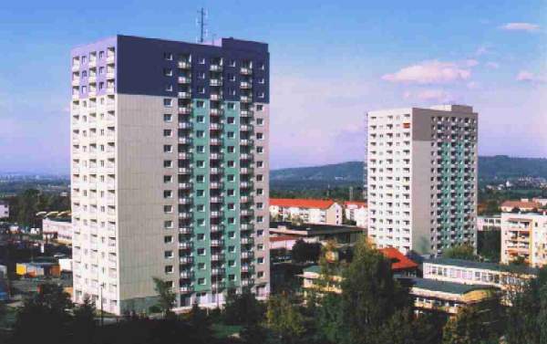 17geschossige Wohnhochhäuser Pirna-Sonnenstein